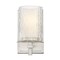 Z-Lite Grayson Wall Sconce, 1-Light, 4.75in W x 5.75in L x 8.25in H, Brushed Nickel/Clear + Etched Opal 1949-1S-BN - alternate 3